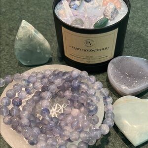 One Blue Fluorite 8mm